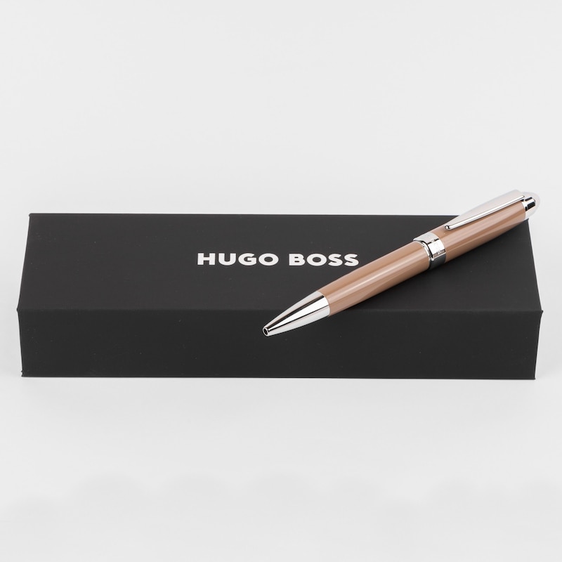 Main Image 3 of BOSS Iconic Tan & Chrome Ballpoint Pen