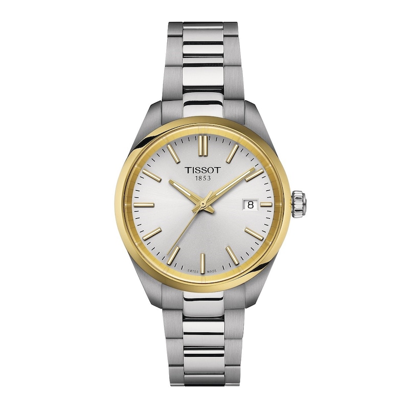 Main Image 1 of Tissot PR 100 Gold Tone Bezel & Stainless Steel Bracelet Watch