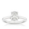 Thumbnail Image 1 of Platinum 1ct Diamond Oval Cut Solitaire Ring