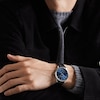Thumbnail Image 3 of Jaeger-LeCoultre Master Ultra Thin Men's Blue Dial & Black Leather Strap Watch