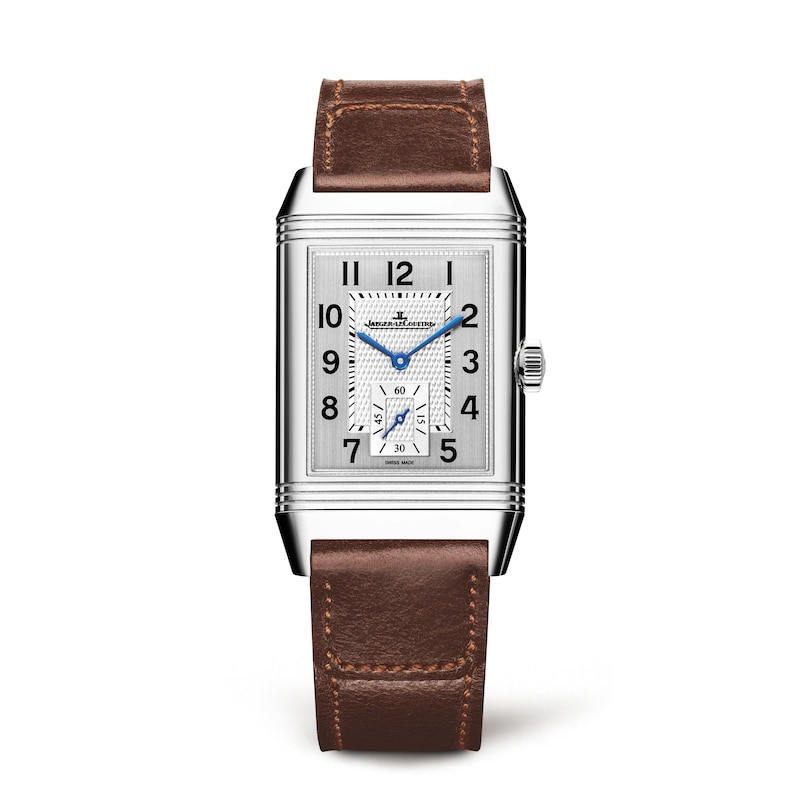 Jaeger-LeCoultre Reverso Classic Men's Small Brown Calfskin Strap Watch