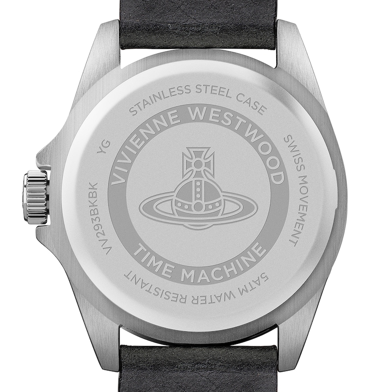 Vivienne Westwood Men's Monochrome Leather Strap Watch