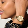 Thumbnail Image 4 of Olivia Burton Signature Minima Bee T-Bar Gold-Tone Stainless Steel Mesh Watch