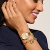 Thumbnail Image 5 of Olivia Burton Signature Minima Bee T-Bar Gold-Tone Stainless Steel Mesh Watch