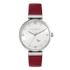 Thumbnail Image 0 of Olivia Burton Signature Minima Bee T-Bar White Dial & Red Leather Watch