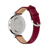 Thumbnail Image 3 of Olivia Burton Signature Minima Bee T-Bar White Dial & Red Leather Watch