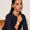 Thumbnail Image 5 of Olivia Burton Signature Minima Bee T-Bar White Dial & Red Leather Watch