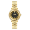 Thumbnail Image 1 of Versace Greca Flourish Black Dial & Gold Tone Bracelet Watch