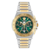 Thumbnail Image 0 of Versace Greca Green Dial & Two-Tone Bracelet Watch