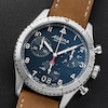 Thumbnail Image 4 of Alpina Startimer Men's Blue Dial & Brown Leather Strap Watch