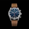 Thumbnail Image 7 of Alpina Startimer Men's Blue Dial & Brown Leather Strap Watch