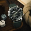 Thumbnail Image 4 of Alpina Seastrong Men's Green Leather Strap Watch