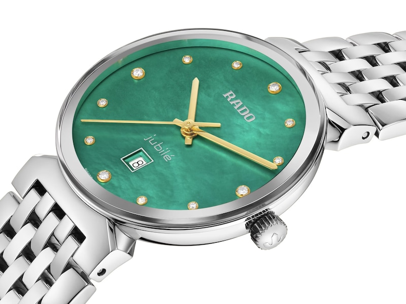 Rado Florence Ladies' Diamond Green MOP Dial Stainless Steel Watch