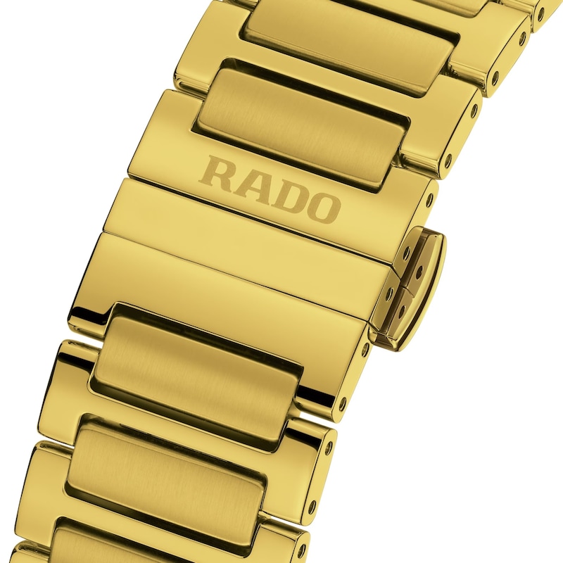 Rado DiaStar Men's Skeleton Dial Gold-Tone Bracelet Watch