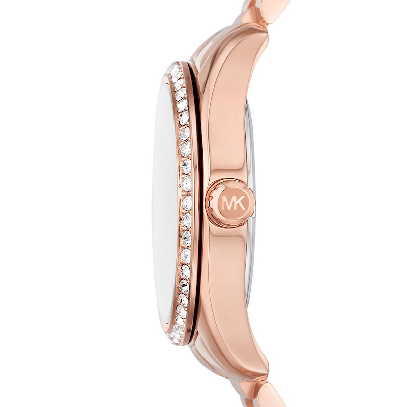 Main Image 3 of Michael Kors Lexington Ladies' Crystal Rose Gold Tone Watch