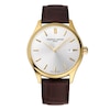 Thumbnail Image 0 of Frederique Constant Classics Men's Silver Dial & Brown Leather Strap Watch