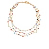 Thumbnail Image 0 of Marco Bicego 18ct Yellow Gold Multi Stone Triple Layer Necklace