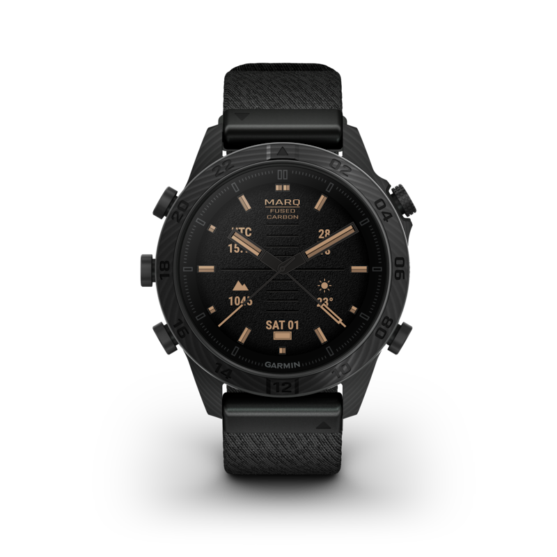 Garmin Marq Commander (Gen 2) Black Silicone Rubber Carbon Edition Smartwatch