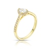 Thumbnail Image 1 of Origin 18ct Yellow Gold 0.50ct Diamond Pear Shaped Halo Ring