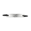 Thumbnail Image 2 of Gucci Tag Sterling Silver Logo & Black Leather Adjustable Bracelet