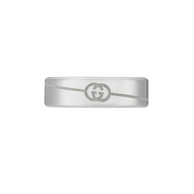 Main Image 2 of Gucci Tag Sterling Silver Ring (Size M-N)