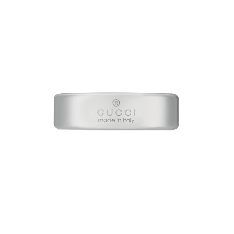 Main Image 3 of Gucci Tag Sterling Silver Ring (Size M-N)