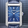 Thumbnail Image 3 of Baume & Mercier Hampton Ladies' Diamond Set Blue Leather Strap Watch