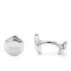 Thumbnail Image 4 of BOSS B-Logo Round Polished Silver Tone Cufflinks