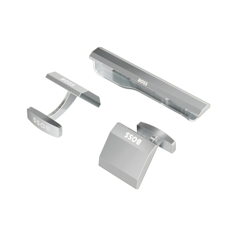 Main Image 1 of BOSS B-Basic Men's Sterling Silver Cufflinks & Tie Clip Set