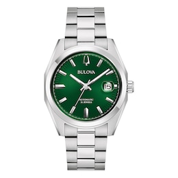 Bulova Surveyor Men's Green Dial & Stainless Steel Bracelet Watch