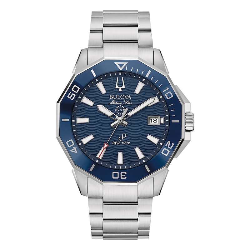 Bulova Marine Star Men's Blue Dial & Stainless Steel Bracelet Watch