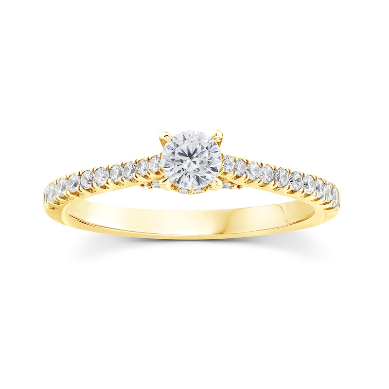 18ct Yellow Gold 0.50ct Diamond Solitaire Ring | Ernest Jones