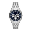 Thumbnail Image 1 of Emporio Armani 41mm Chronograph Blue Dial & Stainless Steel Watch