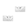 Thumbnail Image 1 of Emporio Armani Men's Textured Stainless Steel Logo Cufflinks