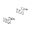 Thumbnail Image 2 of Emporio Armani Men's Textured Stainless Steel Logo Cufflinks