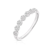 Thumbnail Image 1 of Sterling Silver 0.15ct Diamond Round Cluster Eternity Ring