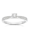 Thumbnail Image 0 of 9ct White Gold 0.16ct Diamond Illusion Solitaire Ring