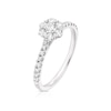 Thumbnail Image 1 of Platinum 0.50ct Diamond Flower Shaped Cluster Ring