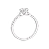 Thumbnail Image 2 of Platinum 0.50ct Diamond Flower Shaped Cluster Ring