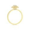 Thumbnail Image 2 of 18ct Yellow Gold 0.50ct Diamond Round Cut Double Halo Ring