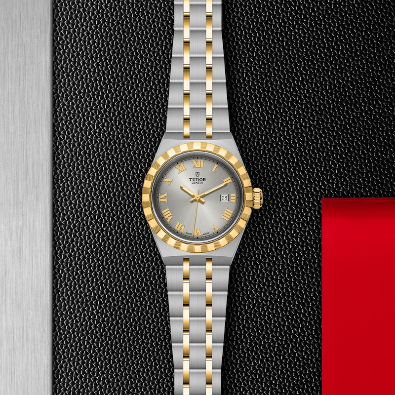 Tudor Royal 28mm Ladies' 18ct Yellow Gold & Stainless Steel Bracelet Watch