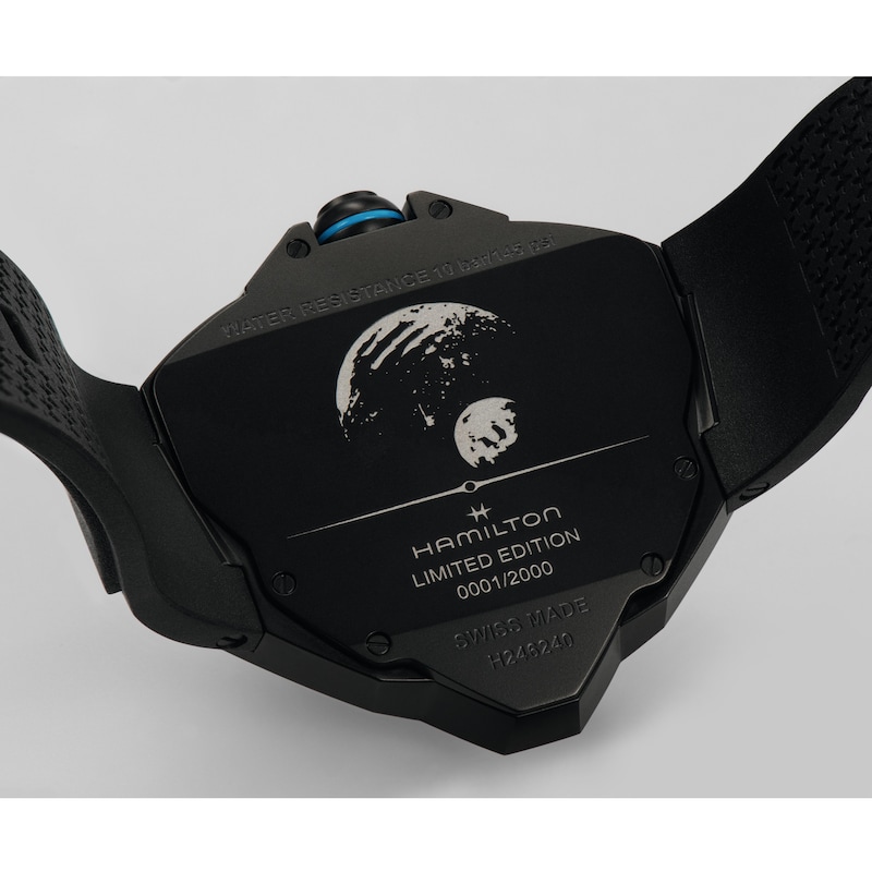 Hamilton Ventura Edge Dune Digital Dial Black Rubber Strap Limited Edition Watch