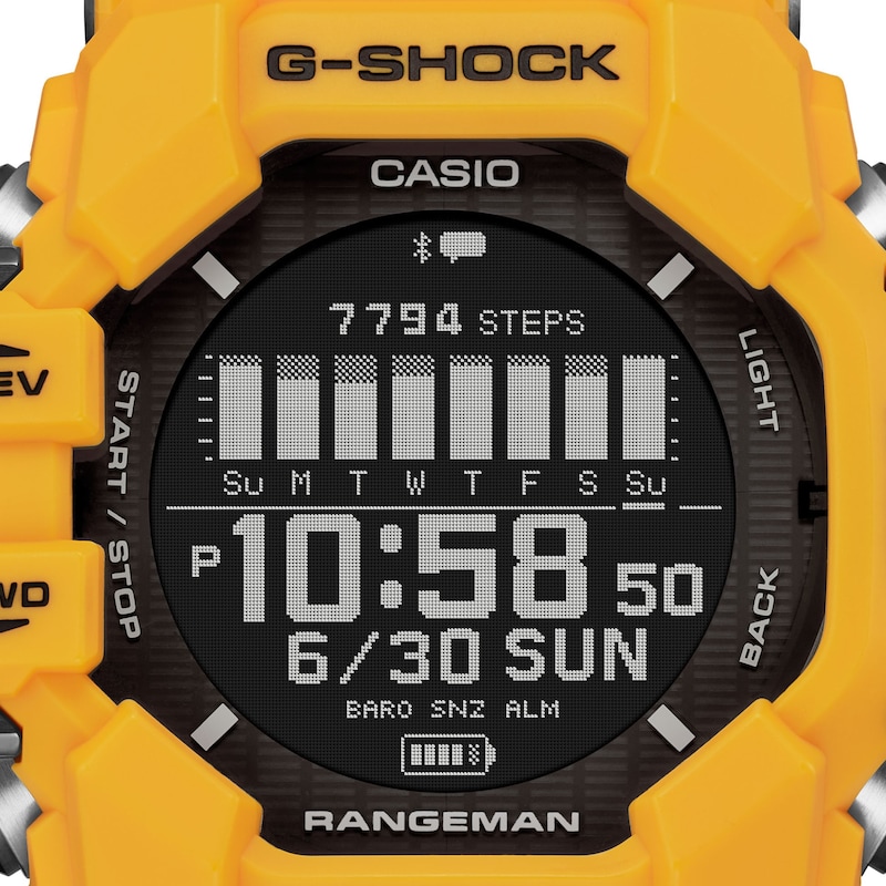 Main Image 4 of G-Shock GPR-H1000-9ER Master Of G Yellow Resin Strap Watch