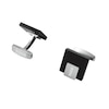 Thumbnail Image 1 of BOSS Men's Black Enamel Square Cufflinks