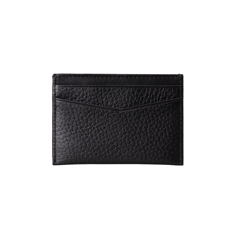 Main Image 2 of BOSS Textured Black Leather Logo 2CC Card Holder