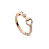 Thumbnail Image 1 of Gucci Horsebit 18ct Rose Gold Diamond Ring (Size L)