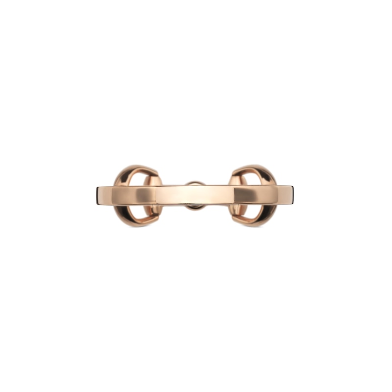 Main Image 2 of Gucci Horsebit 18ct Rose Gold Diamond Ring (Size L)