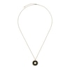 Thumbnail Image 1 of Gucci Interlocking 18ct Yellow Gold Diamond & Onyx Round Pendant