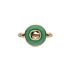 Thumbnail Image 2 of Gucci Interlocking 18ct Rose Gold & Green Agate Round Ring (Size M-N)