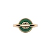 Thumbnail Image 3 of Gucci Interlocking 18ct Rose Gold & Green Agate Round Ring (Size M-N)